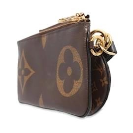 Louis Vuitton-Louis Vuitton Pouch Monogram Reverse Giant Pochette Trio-Black