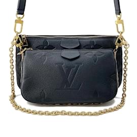 Louis Vuitton-Borsa a Spalla Monogram Empreinte Louis Vuitton-Nero