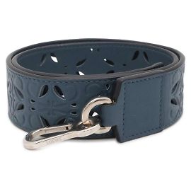 Sangle en cuir Anagram Loewe Bleu
