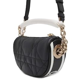 Christian Dior-Borsa Christian Dior Vibe Micro Hobo-Nero,Bianco