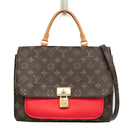 Louis Vuitton-Louis Vuitton Monogram Marignan Handtasche-Rot,Monogramm