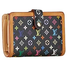 Louis Vuitton-Portafoglio bi-fold Monogram Multicolor Louis Vuitton-Nero,Multicolore,Monogramma