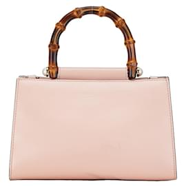 Gucci-Gucci Nimfair Bamboo Sherry Line Handbag-Pink