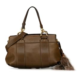 Gucci-Borsa a spalla Gucci Bamboo-Marrone