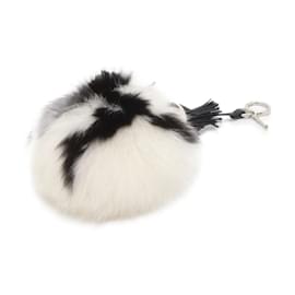 Fendi-Fendi Bag Charm Carlito by Karl Lagerfeld-Black,White