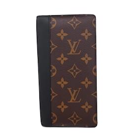 Louis Vuitton-Louis Vuitton Long Wallet Monogram Macassar-Brown,Black