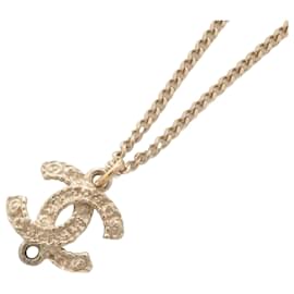 Chanel-Chanel Gold Metal Necklace-Golden