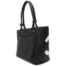 Chanel-Bolso tote grande de la línea Cambon de Chanel-Negro