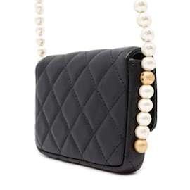 Chanel-Borsa a spalla in pelle di agnello nero Chanel-Nero