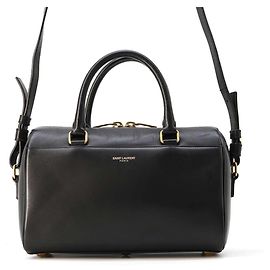 Saint Laurent Classic Baby Duffle Handbag Black