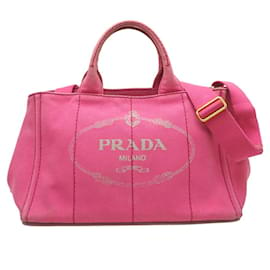 Prada-Prada CANAPA Tote Women's Handbag-Pink