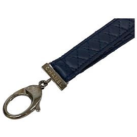 Chanel Neck Strap Coco Mark Accessory Navy blue