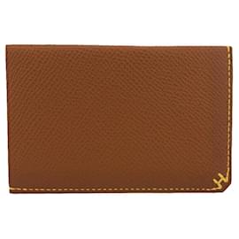 Hermès-Hermes H Series 2022 Brown Card Case-Brown