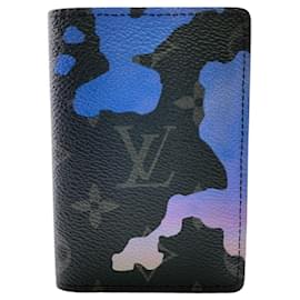 Louis Vuitton-Louis Vuitton Black Leather Card Case-Black