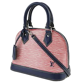 Louis Vuitton-Louis Vuitton Alma BB Handbag-Red,Navy blue