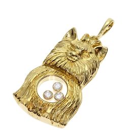 Chopard Dog 3P Diamantanhänger aus 18K Gelbgold Golden