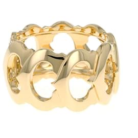 Cartier-Anel Cartier C de Diamond Band em Ouro Amarelo 18K-Outro