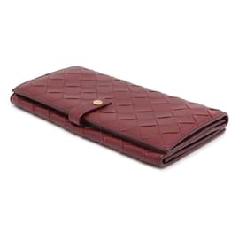 Bottega Veneta-Cartera larga roja Bottega Veneta-Roja