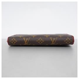 Louis Vuitton-Louis Vuitton Long Wallet Monogram Zippy Retiro M61854-Brown,Fuschia