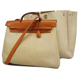 Hermès-Bolsa Hermes Airbag MM em Toile Natural H-Outro