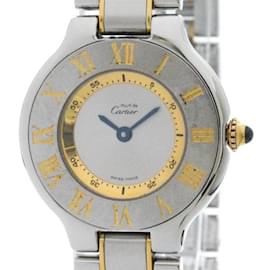 Cartier-Cartier Must 21 Gold Plated Steel Quartz Ladies Watch-Other