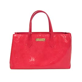 Louis Vuitton-Bolso Louis Vuitton Monogram Vernis Wilshire PM-Rosa