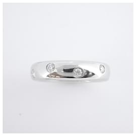 Tiffany & Co-Anillo de Diamante Tiffany en Platino-Plata