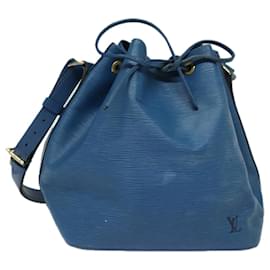 Louis Vuitton-LOUIS VUITTON Epi Petit Noe Schultertasche Blau M44105 LV Auth 79999-Blau