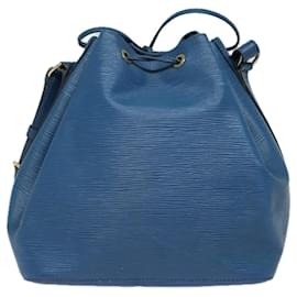 Louis Vuitton-LOUIS VUITTON Epi Petit Noe Schultertasche Blau M44105 LV Auth 79999-Blau