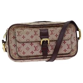 Louis Vuitton-LOUIS VUITTON Monogram Mini Juliet MM Borsa a Spalla Rossa M92219 LV Auth 80292-Rosso