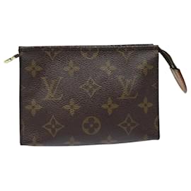 Louis Vuitton-LOUIS VUITTON Monogram Poche Toilette 15 Pouch M47546 LV Auth 80429-Monogram