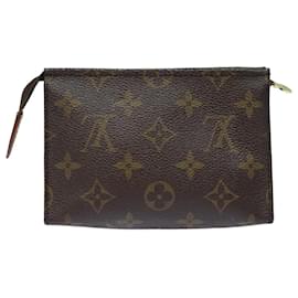 Louis Vuitton-LOUIS VUITTON Monogram Poche Toilette 15 Pouch M47546 LV Auth 80429-Monogram