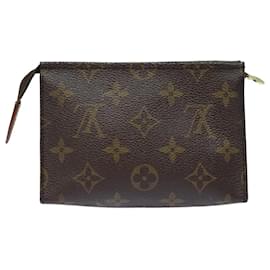 Louis Vuitton-LOUIS VUITTON Monogram Poche Toilette 15 Pouch M47546 LV Auth 80429-Monogramm