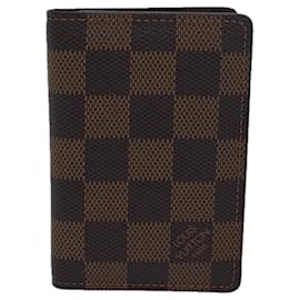 Louis Vuitton-LOUIS VUITTON Organizer Damier Ebene Dupoch Porta-Carte N61721 LV Auth 80998-Altro