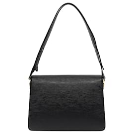 Louis Vuitton-LOUIS VUITTON Bolsa de Ombro Epi Bicolor Free Run Preto Azul M52415 LV Auth 79972-Preto,Azul