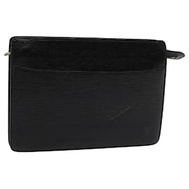 Louis Vuitton-LOUIS VUITTON Epi Pochette Herren Clutch Tasche Schwarz M52522 LV Auth bs15564-Schwarz