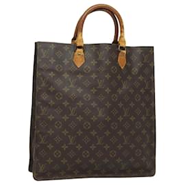 Louis Vuitton-LOUIS VUITTON Monogram Sac Plat Handtasche M51140 LV Auth 82089-Monogramm