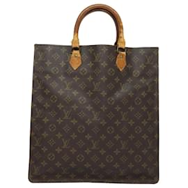 Louis Vuitton-LOUIS VUITTON Monogram Sac Plat Handtasche M51140 LV Auth 82089-Monogramm