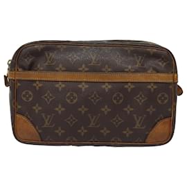 Louis Vuitton-LOUIS VUITTON Monogram Compiegne 28 Clutch Bag M51845 LV Auth 80650-Monogram