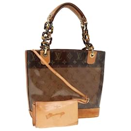 Louis Vuitton-LOUIS VUITTON Borsa Tote Cabas Amble PM in vinile Monogram marrone LV Auth 80349-Marrone