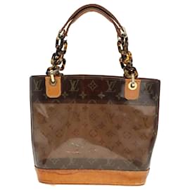 Louis Vuitton-LOUIS VUITTON Borsa Tote Cabas Amble PM in vinile Monogram marrone LV Auth 80349-Marrone