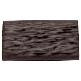 Louis Vuitton-LOUIS VUITTON Epi Pochette Geldbörse Kreditkartenetui Mocha M6357D LV Auth 80202-Braun