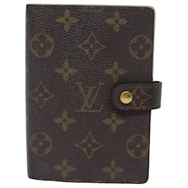 Louis Vuitton-LOUIS VUITTON Monogram Agenda PM Copertura del Pianificatore Giornaliero R20005 LV Auth 80430-Monogramma