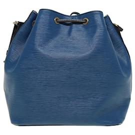 Louis Vuitton-LOUIS VUITTON Epi Petit Noe Borsa a Spalla Colore Nero Blu M44152 Auth yk13363-Nero,Blu