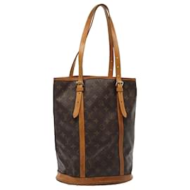 Louis Vuitton-LOUIS VUITTON Monogram Bucket GM Shoulder Bag M42236 LV Auth 80384-Monogram