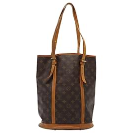 Louis Vuitton-LOUIS VUITTON Monogram Bucket GM Shoulder Bag M42236 LV Auth 80384-Monogram