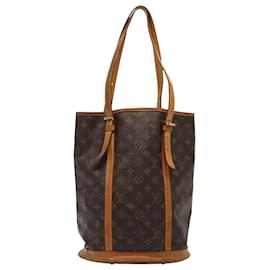 Louis Vuitton-LOUIS VUITTON Monogram Bucket GM Schultertasche M42236 LV Auth 80384-Monogramm