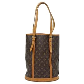 Louis Vuitton-LOUIS VUITTON Monogram Bucket GM Schultertasche M42236 LV Auth yk13297-Monogramm