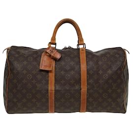 Louis Vuitton-LOUIS VUITTON Monogram Keepall 50 Boston Tasche M41426 LV Auth 81378-Monogramm