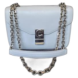 Bolsa Céline Medium C em couro cinza Cinza